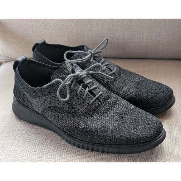Cole Haan Zerogrand Stitchlite Oxfords Black Gray Men's Size 11 M Shoes C27563 - Picture 1 of 9
